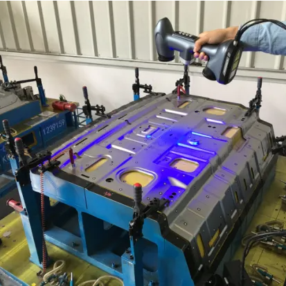 RigelScan Professioneller blauer 3D-Laserscanner in Messtechnikqualität für die Luft- und Raumfahrtindustrie